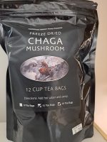 Freeze-Dried Chaga Mushroom 12 cup Tea Bags