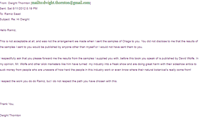 Dwight D. Thornton Mail